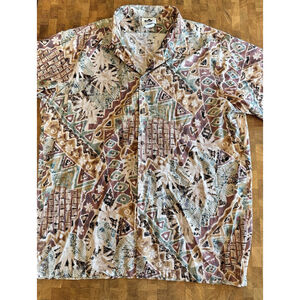 Vintage Hilo Hattie Hawaiian Shirt Men’s 2XL Short Sleeve Made In Hawaii